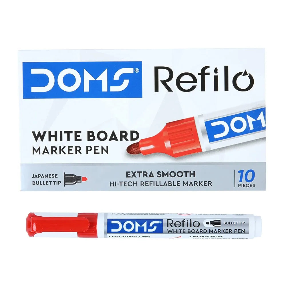 DOMS 7433- RED WHITE BOARD MARKER DOMS 7433- RED WHITE BOARD MARKER